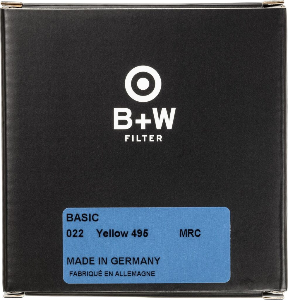 B+W 022 Gelbfilter, hell 495, MRC | Basic (16x vergütet, Professional)