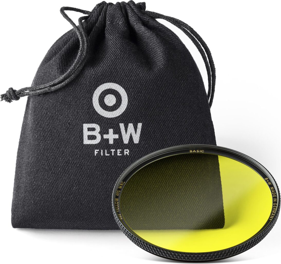 B+W 022 Gelbfilter, hell 495, MRC | Basic (16x vergütet, Professional)