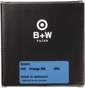 B+W 040 Orangefilter, 550, MRC | Basic (16x vergütet, Professional)